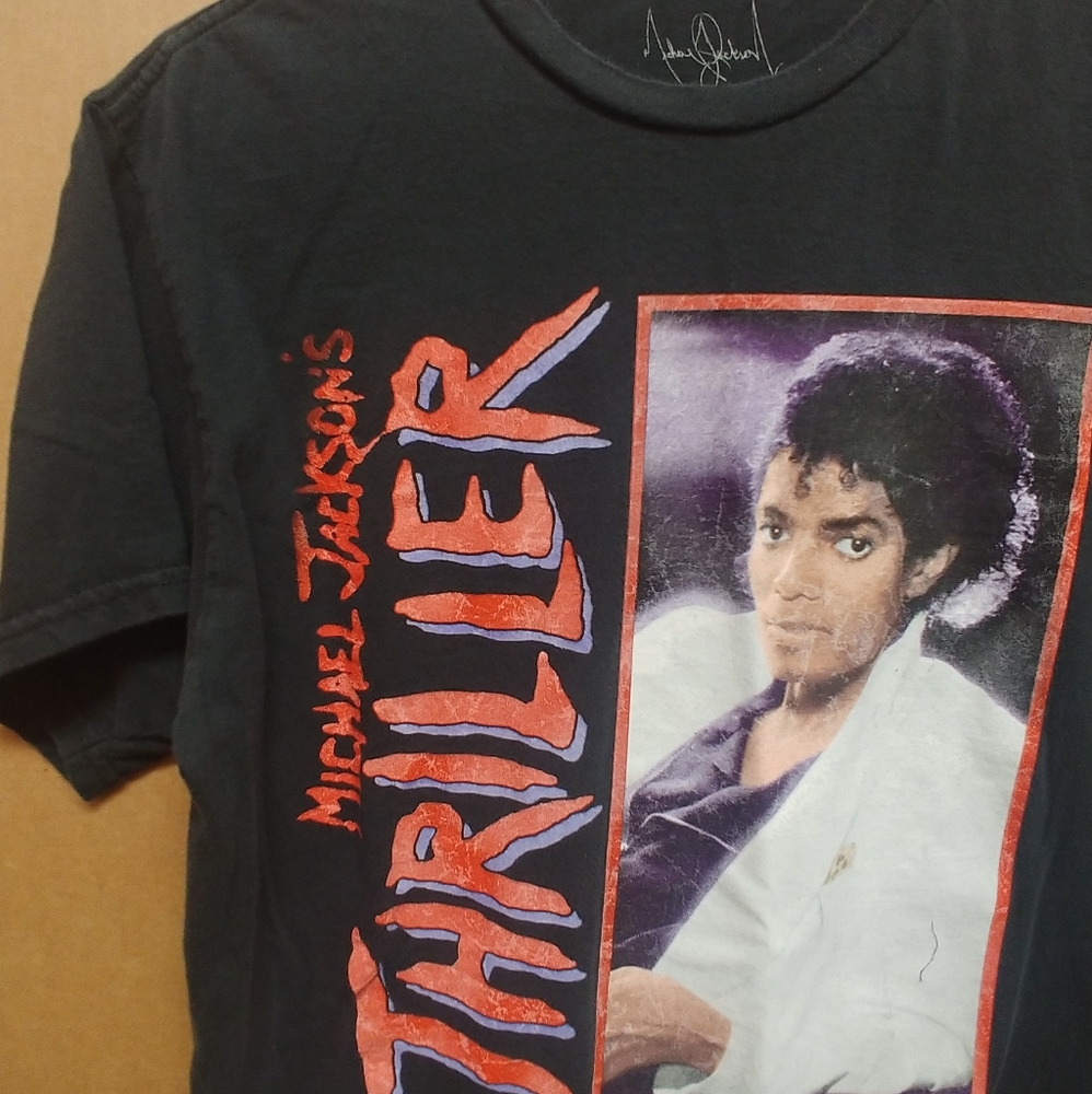 Michael Jackson THRILLER vintage style Tee T shirt Unisex Mens MEDIUM M
